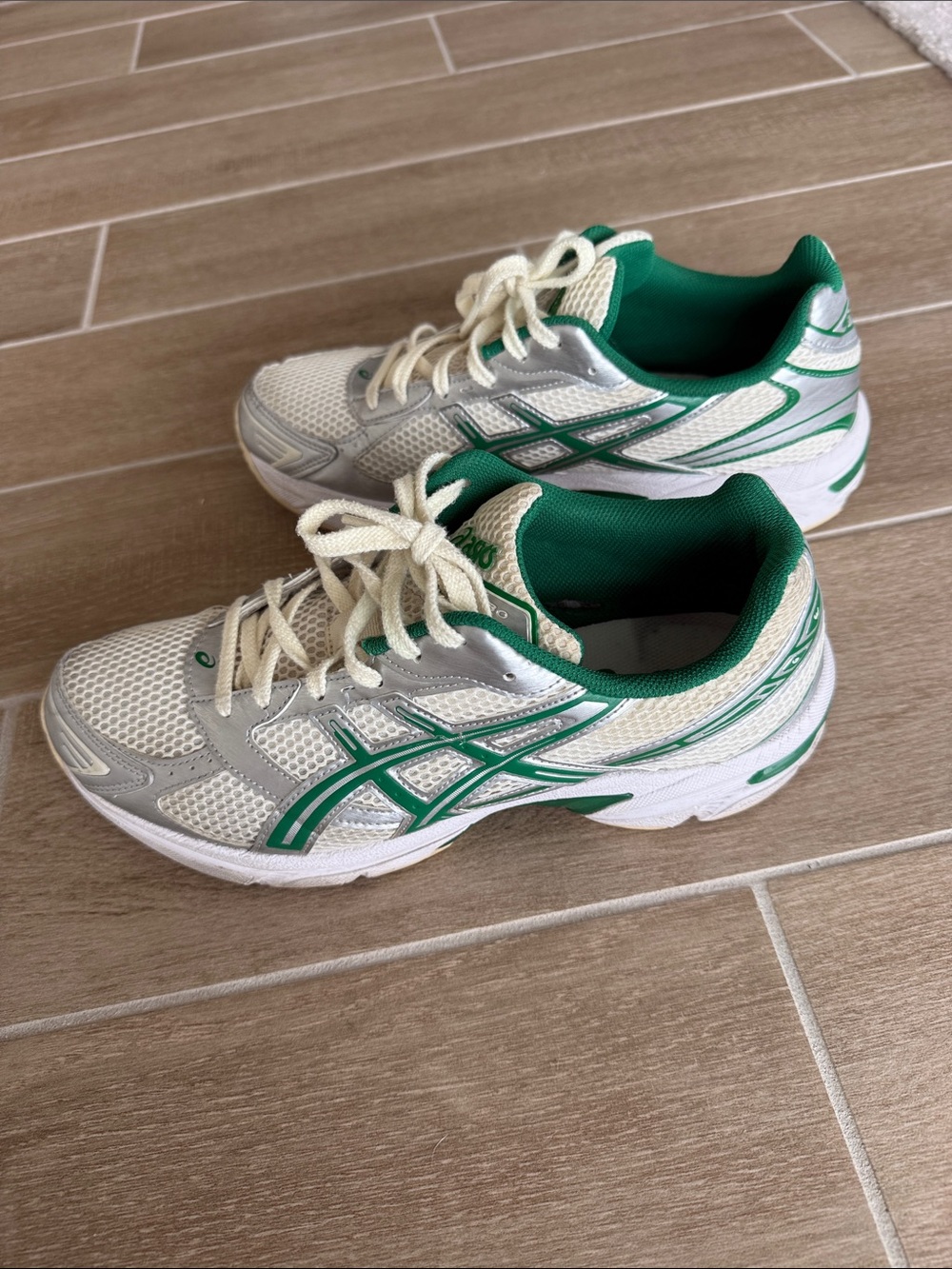 Men’s ASICS Gel-1130 Cream Kale US Size 10.5
